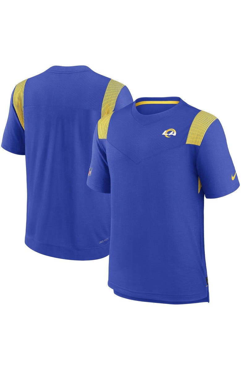Nike Men's Nike Royal Los Angeles Rams Sideline Tonal Logo Performance Player T-Shirt, Main, color, Royal