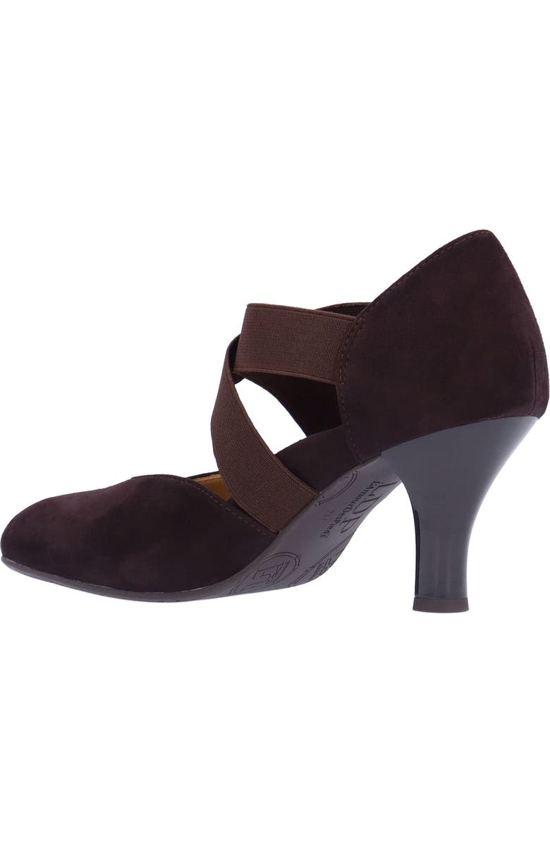 L'Amour des Pieds Bishar Crisscross Pump, Alternate, color, Chocolate