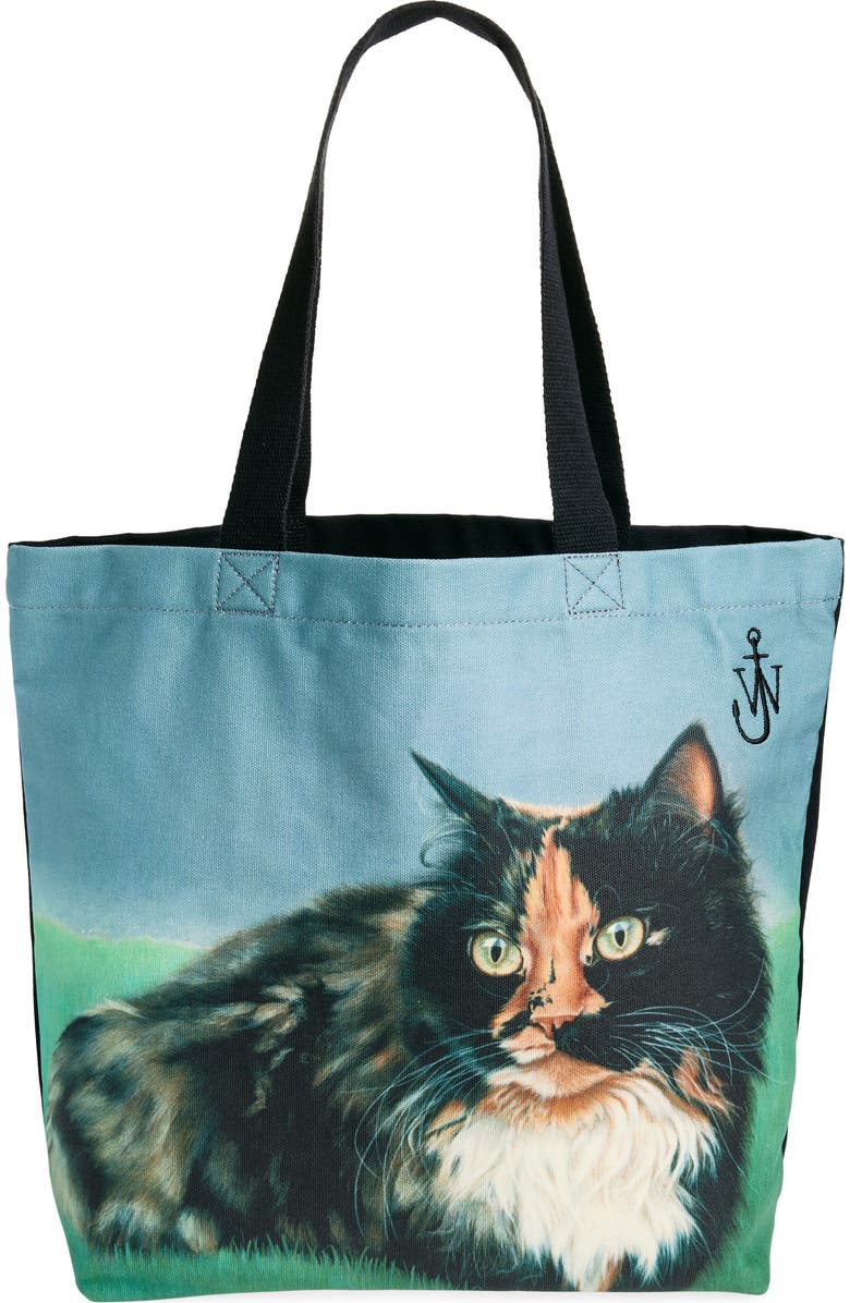 JW Anderson Cat Canvas Tote, Main, color,
