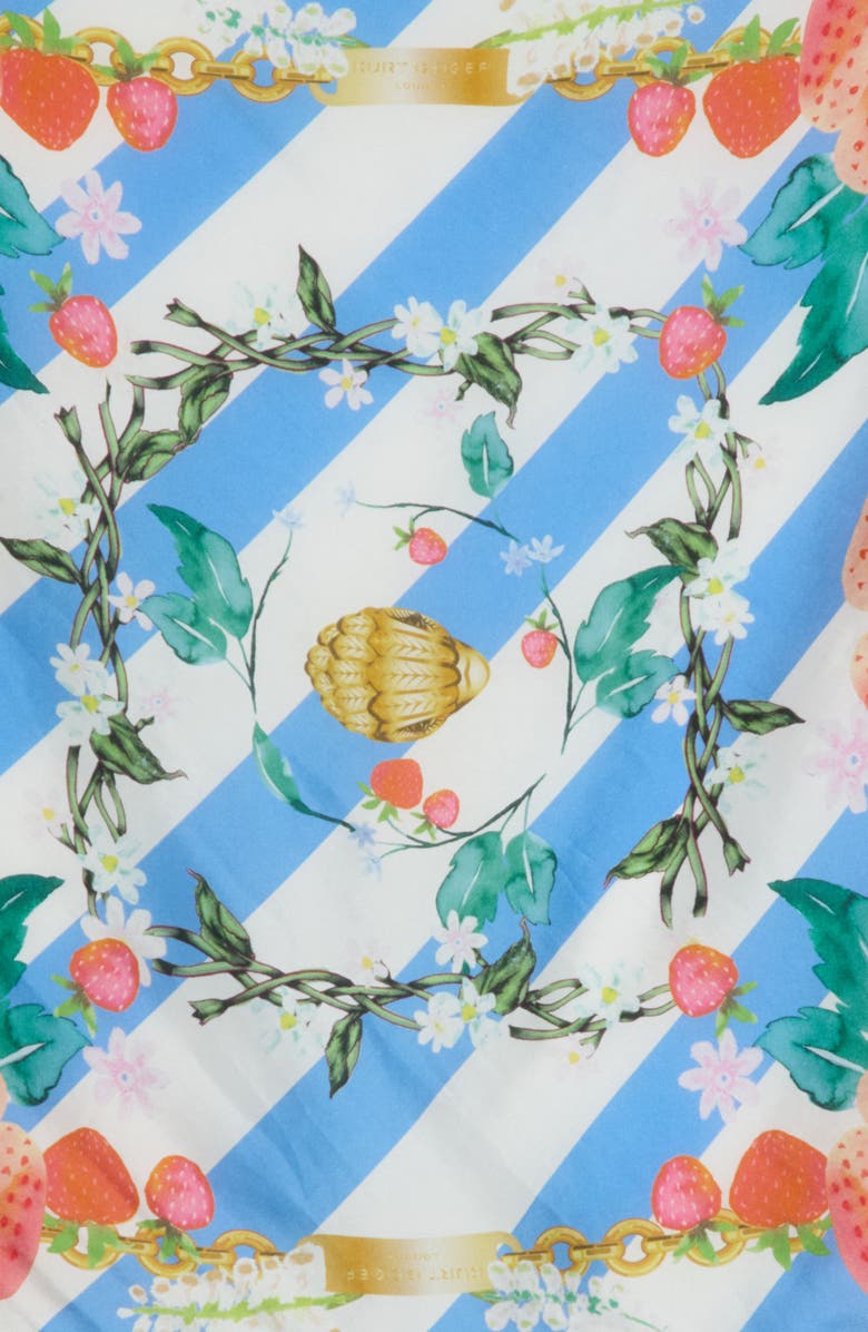 Kurt Geiger London Strawberry Stripe Bandana, Alternate, color, Periwinkle Blue