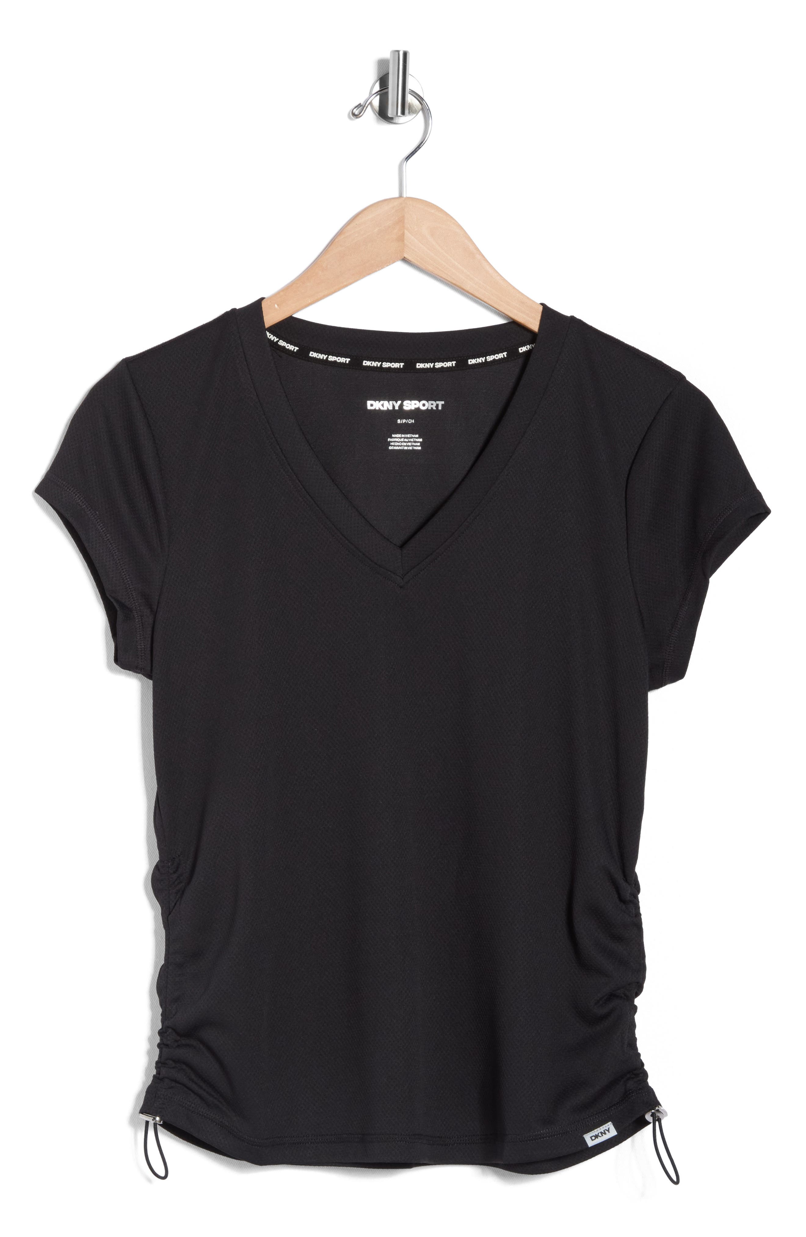 DKNY Ruched Tech T-Shirt