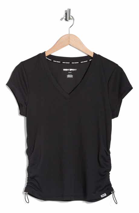 DKNY Ruched Tech T-Shirt