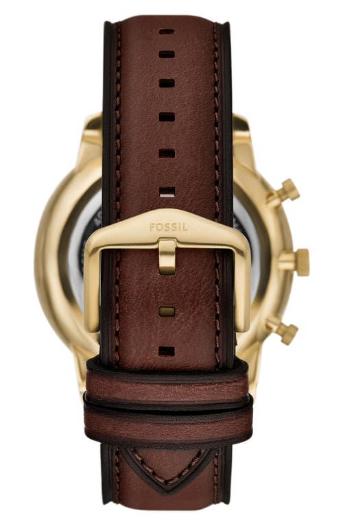 Fossil Neutra Chronograph Brown Leather Watch, 44mm In Brown