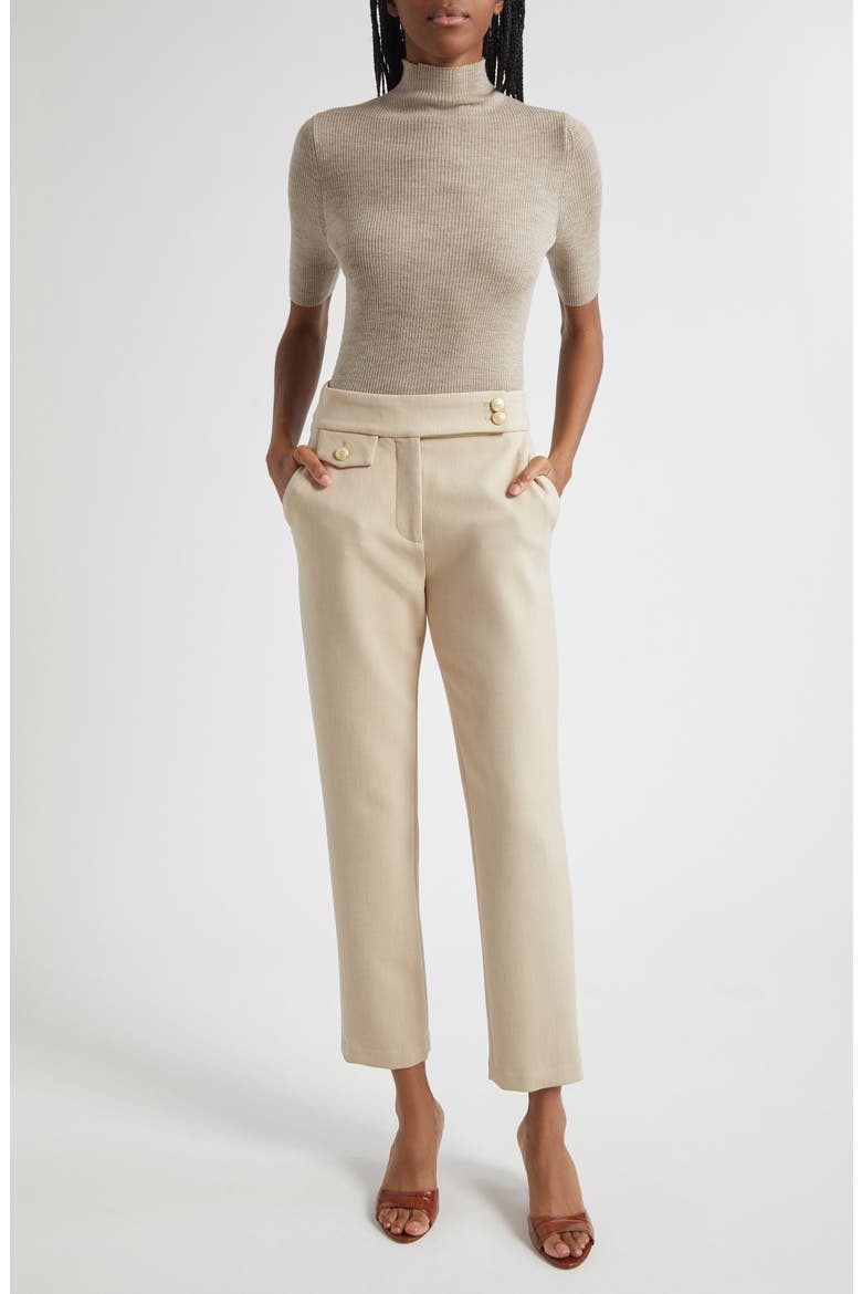 Renzo Crop Trousers, Alternate, color, HEATHERED SAND