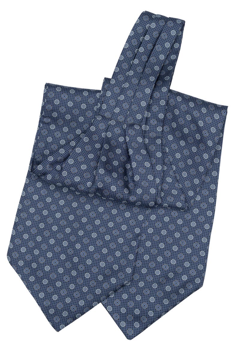 Nino - Silk Ascot Cravat Tie for Men, Alternate, color, Blue