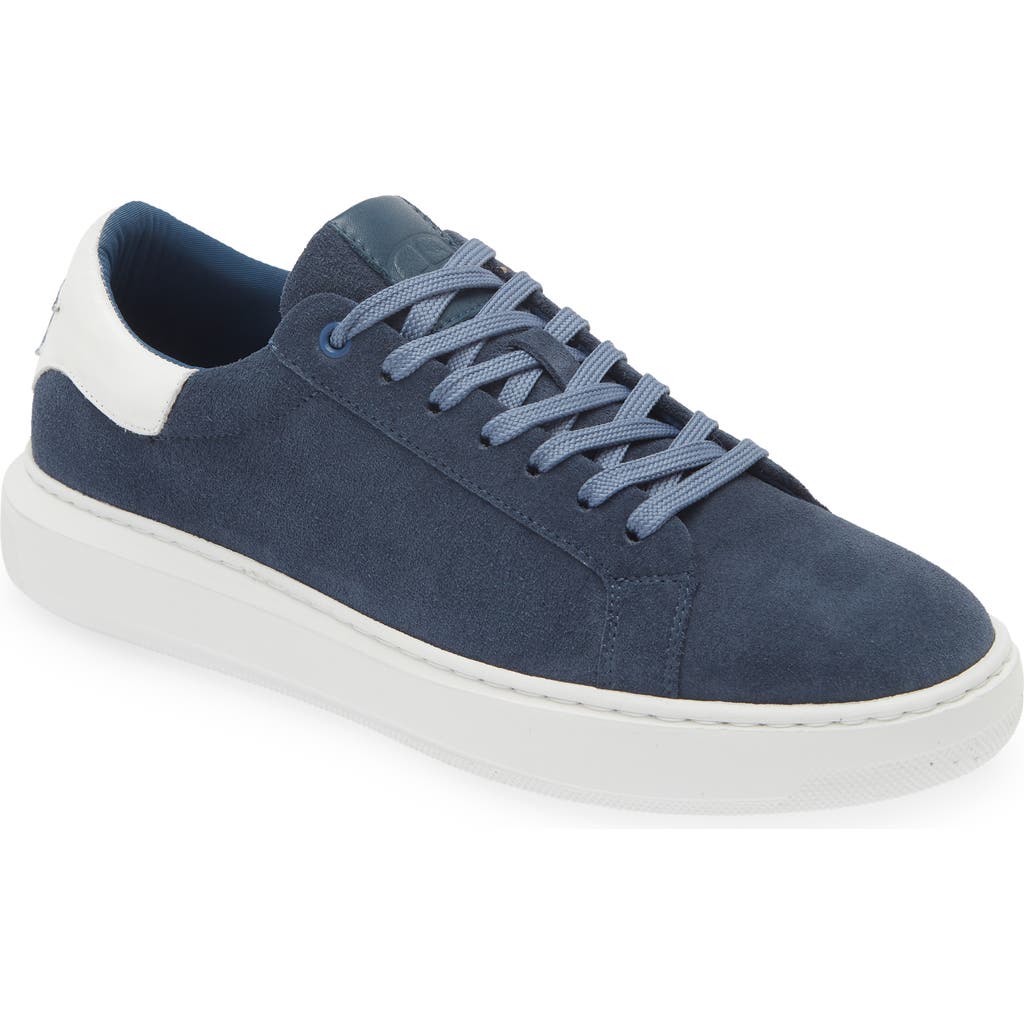 G Brown Puff Low Top Suede Sneaker in Blue/White  product