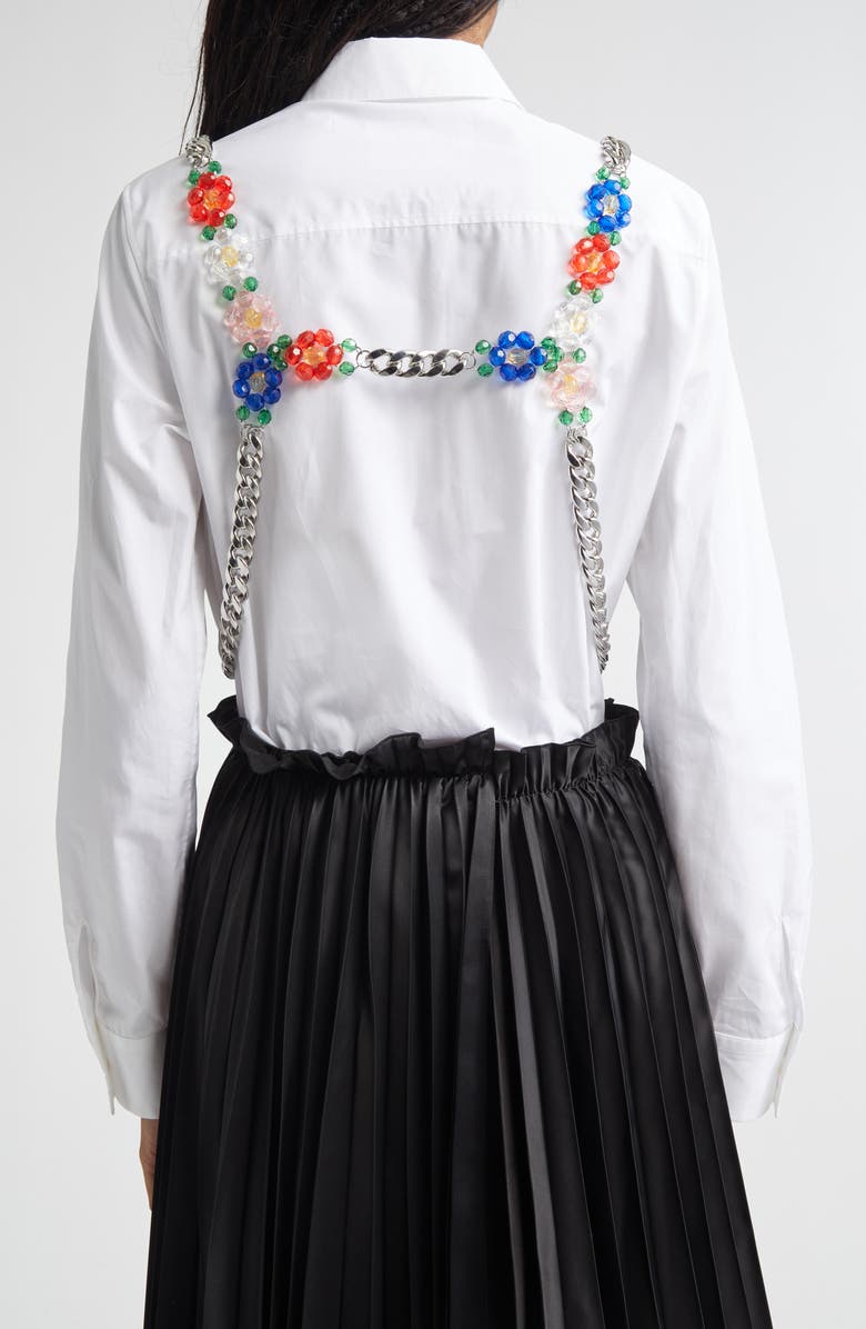 Noir Kei Ninomiya Beaded Chain Harness, Alternate, color, Silver Multi