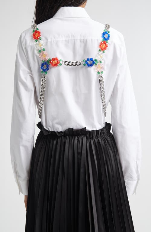 Noir Kei Ninomiya Beaded Chain Harness In Metallic