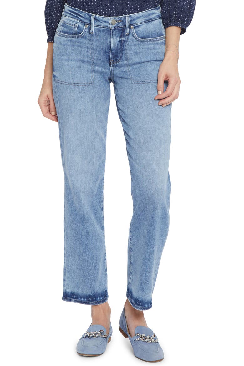 Piper Relaxed Ankle Straight Leg Jeans, Main, color, STONINGTON