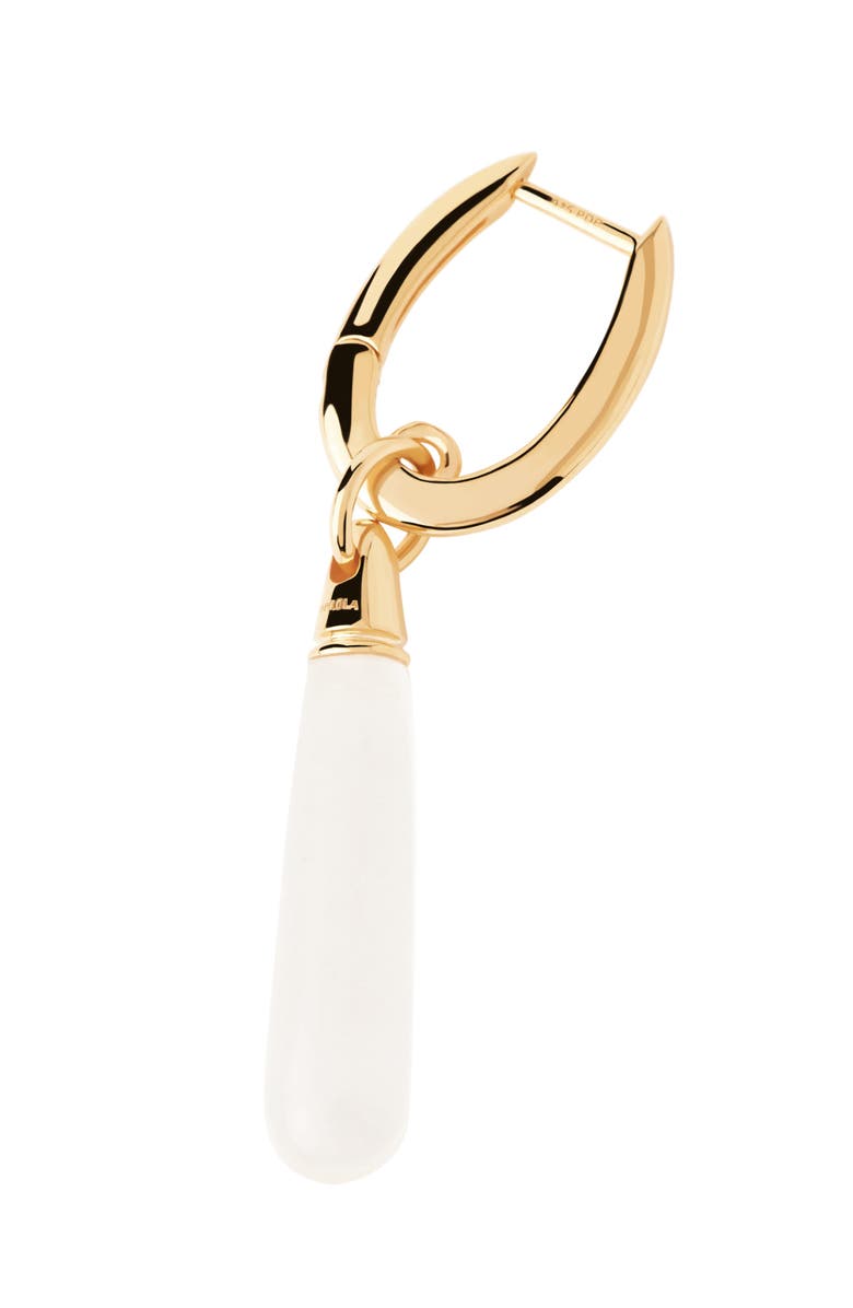 PDPAOLA Rock Crystal Large Jupiter Single Hoop, Alternate, color, Clear Quartz