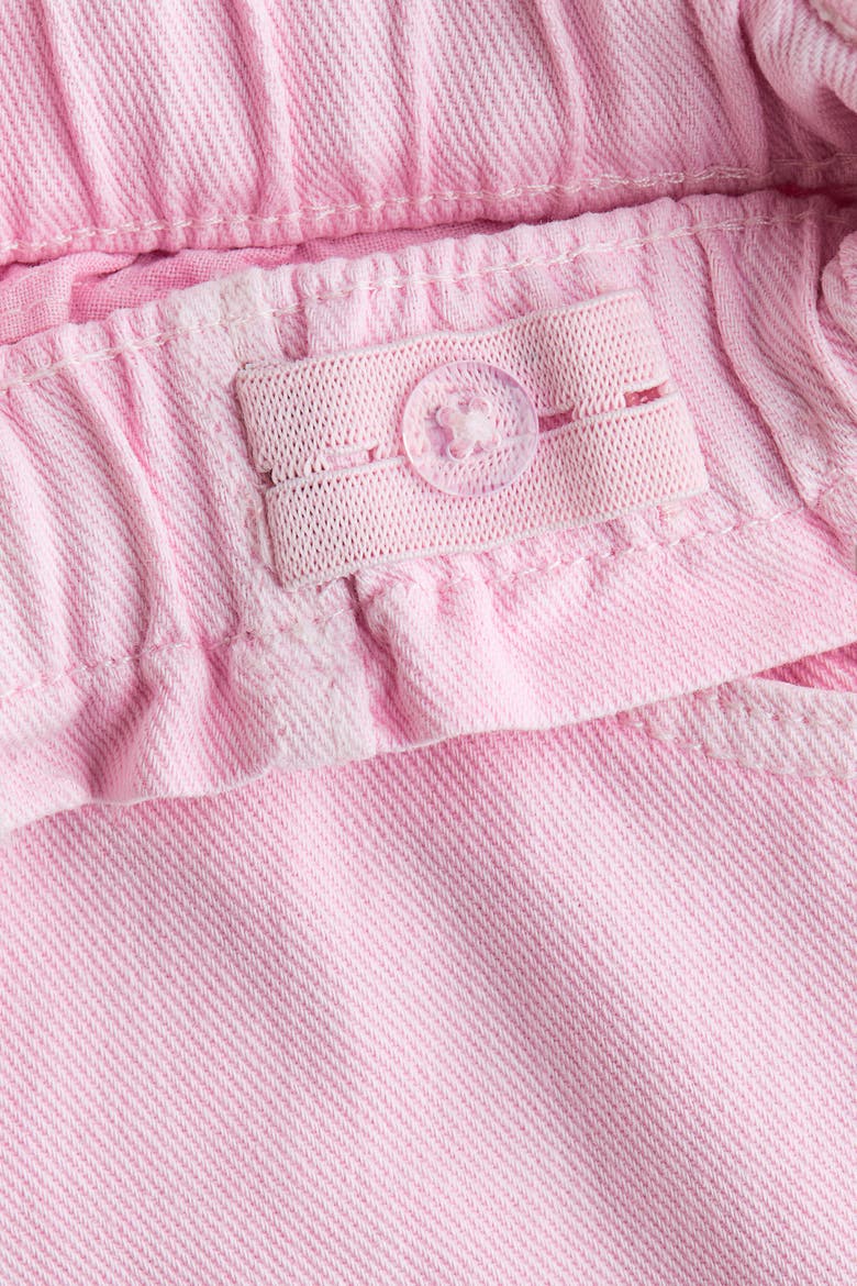 Relaxed Paper Bag Jeans, Alternate, color, Light pink