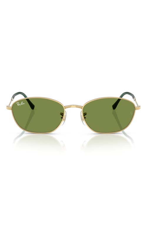 Ray Ban Ray-ban 58mm Irregular Oval Sunglasses In Gold