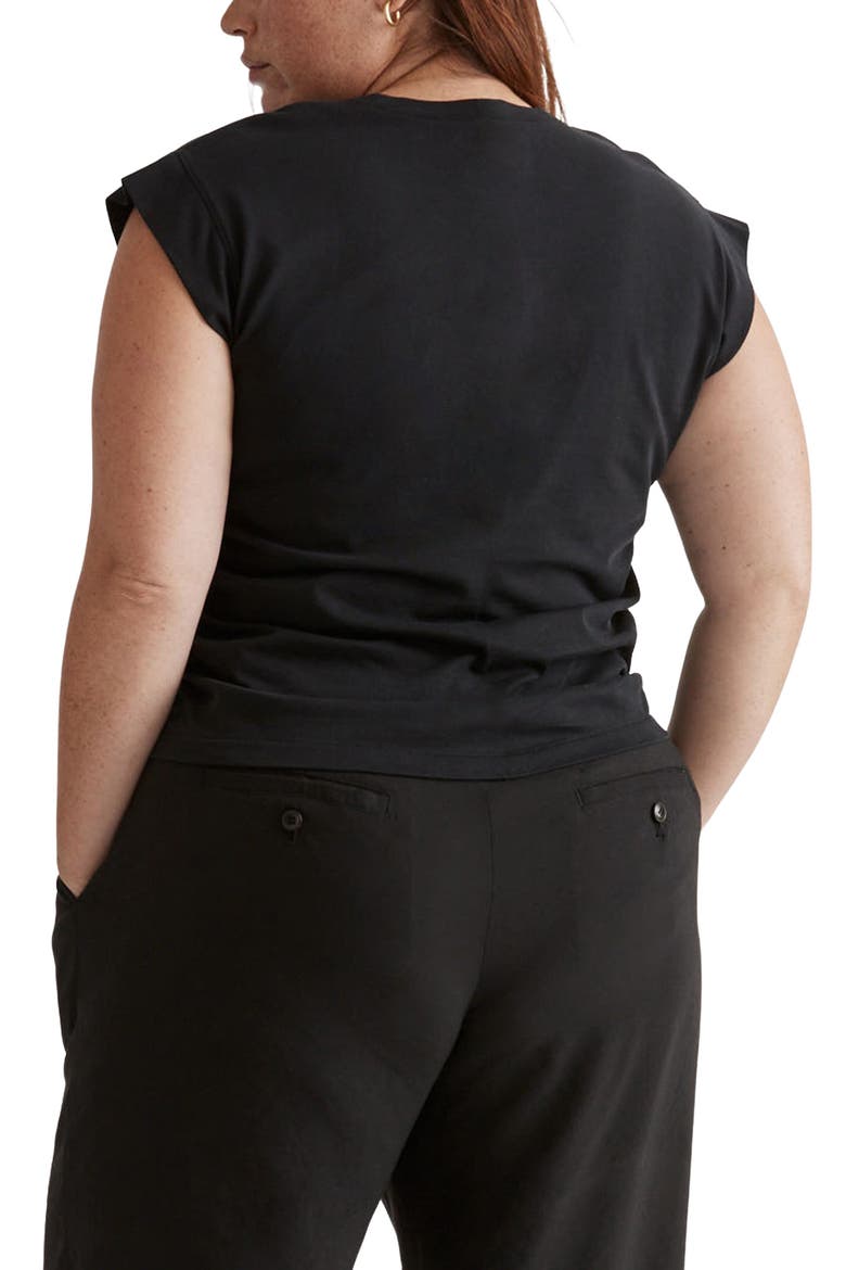 Side Cinch Jersey Muscle Tee, Alternate, color, TRUE BLACK