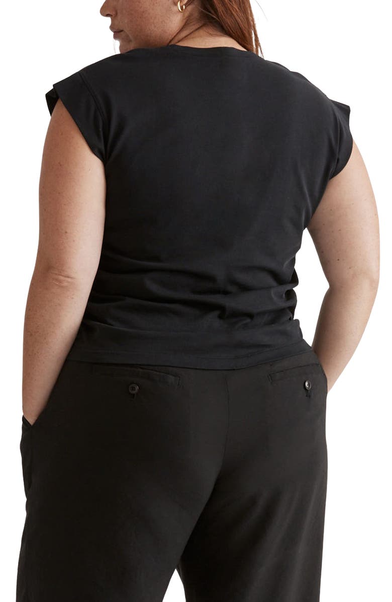 Madewell Side Cinch Jersey Muscle Tee, Alternate, color,