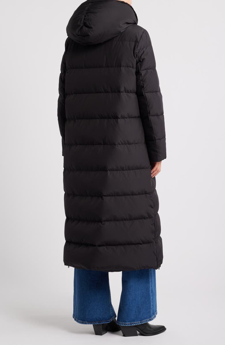 Lauren Ralph Lauren Longline Puffer Coat with Faux Fur Lined Hood, Alternate, color, 