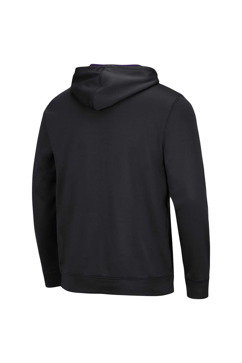 Men's Colosseum Black Washington Huskies Resistance Pullover Hoodie, Alternate, color, Black