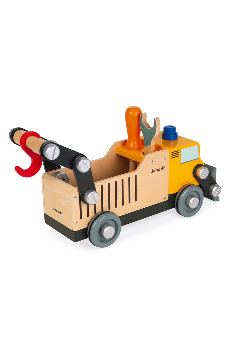 Janod Brico DIY Construction Truck, Alternate, color, Red