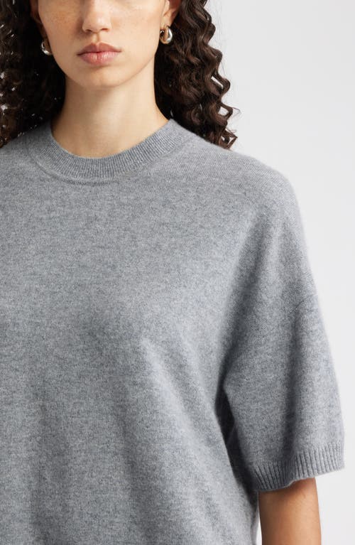 Nordstrom Short Sleeve Cashmere Sweater In Gray