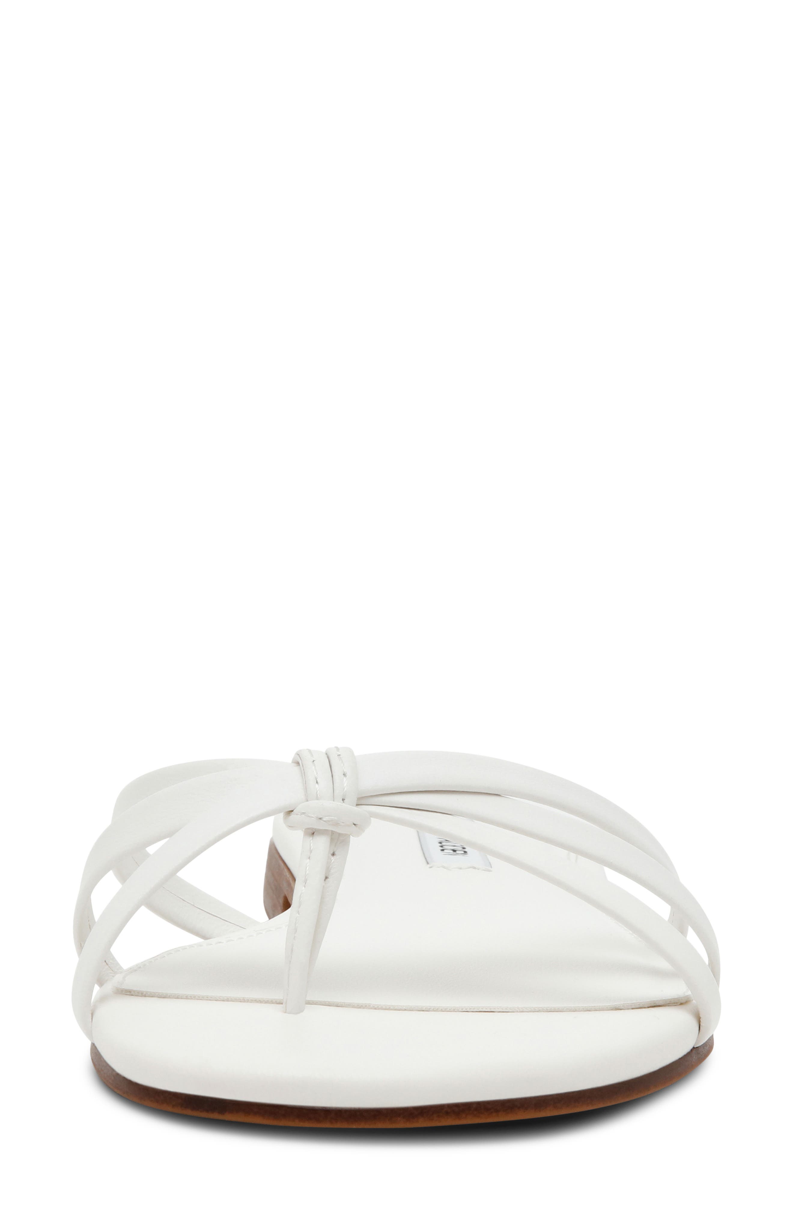 Calissi Flip Flop, Alternate, color, WHITE LEATHER