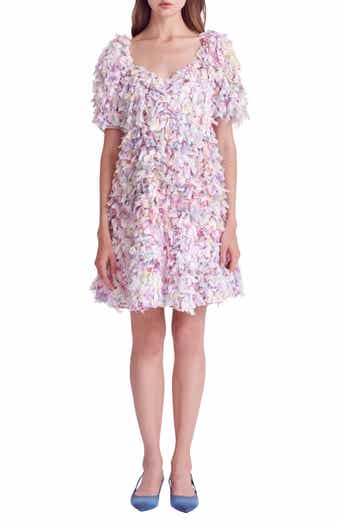 Textured Ribbon Minidress