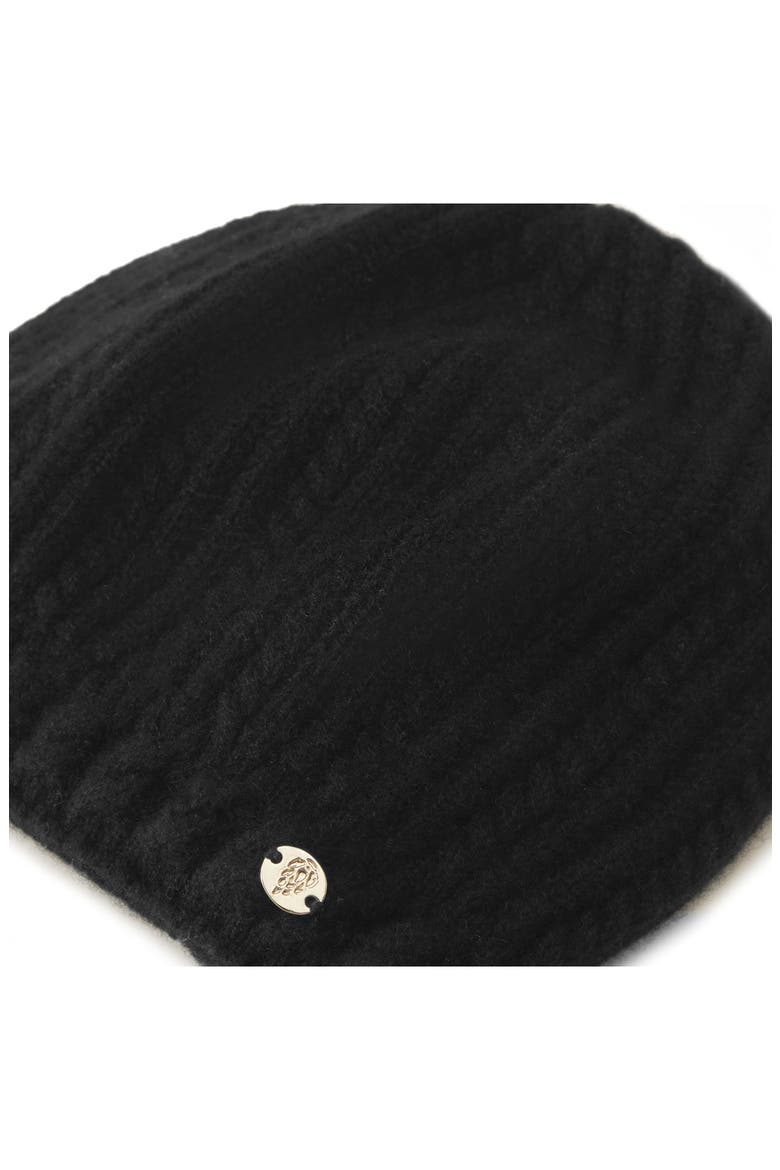 Simone Cashmere Beanie, Alternate, color, BLACK
