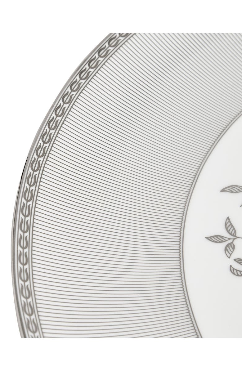 Wedgwood Silver Tonquin Bone China Plate, Alternate, color, Silver