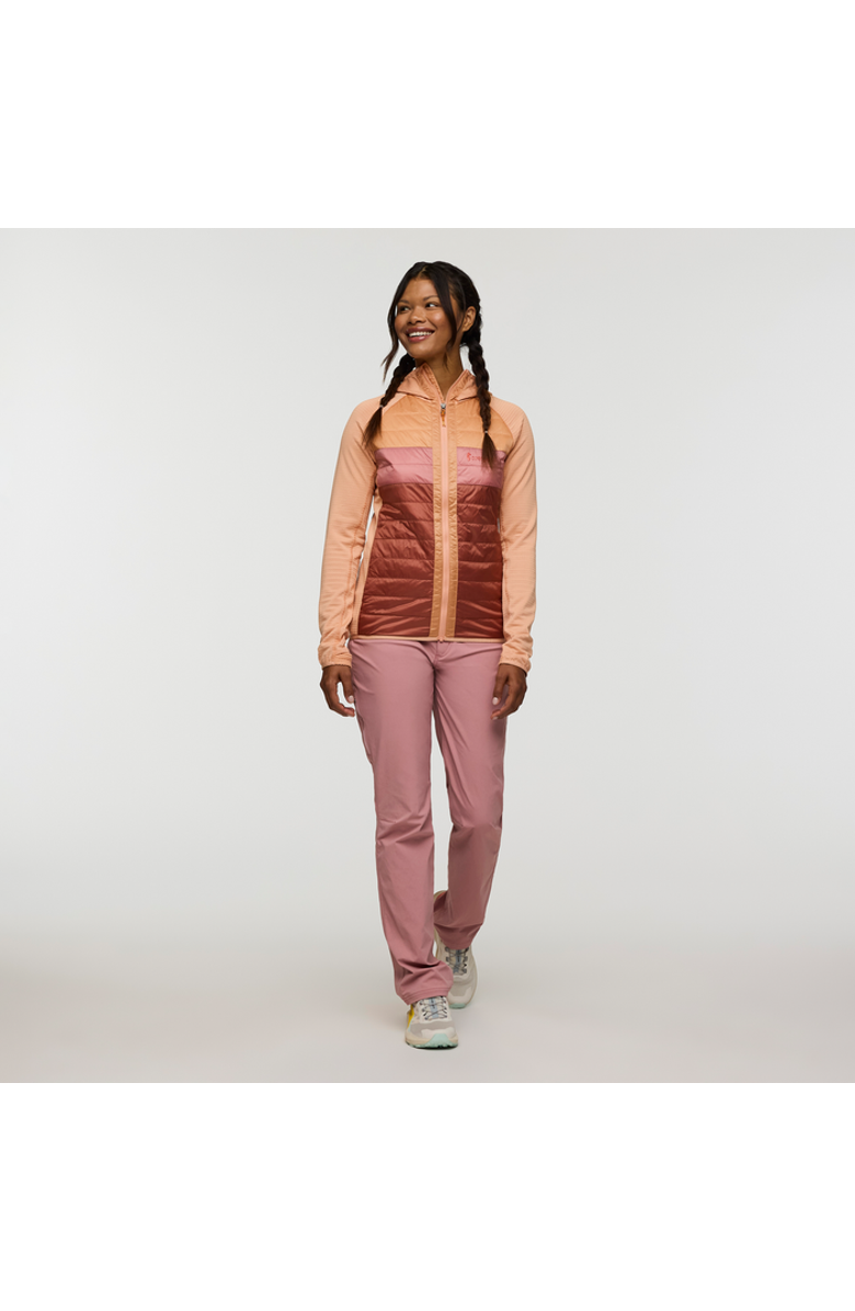 Cotopaxi Capa Hybrid Insulated Hooded Jacket - Women's, Alternate, color, Apricot/Faded Brick