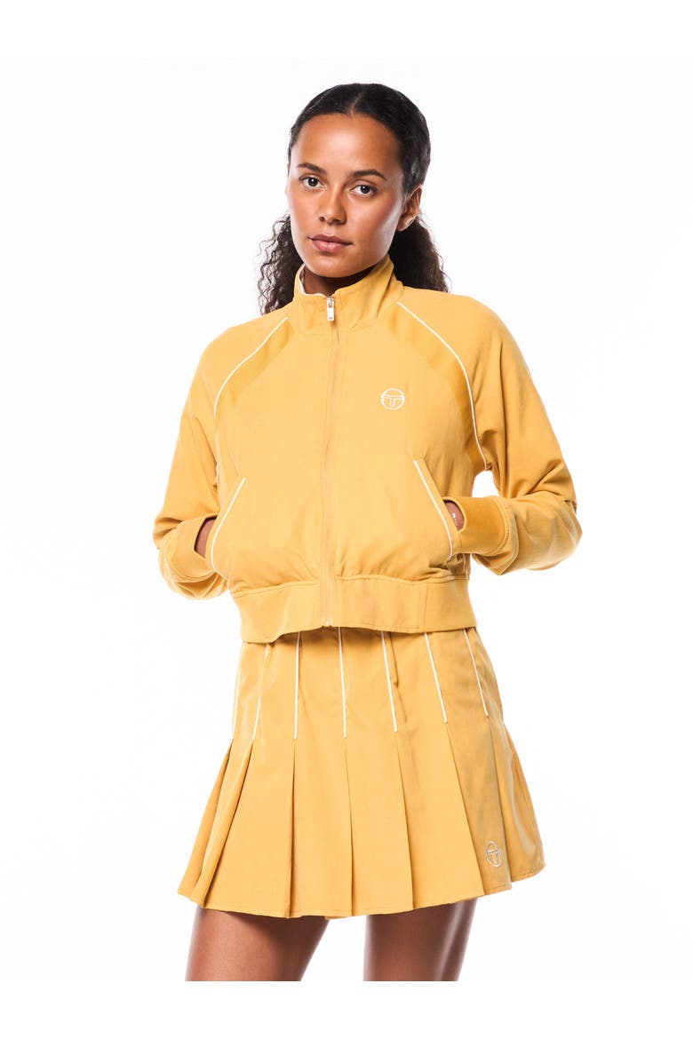 Via Track Jacket, Main, color, HONEY GOLD