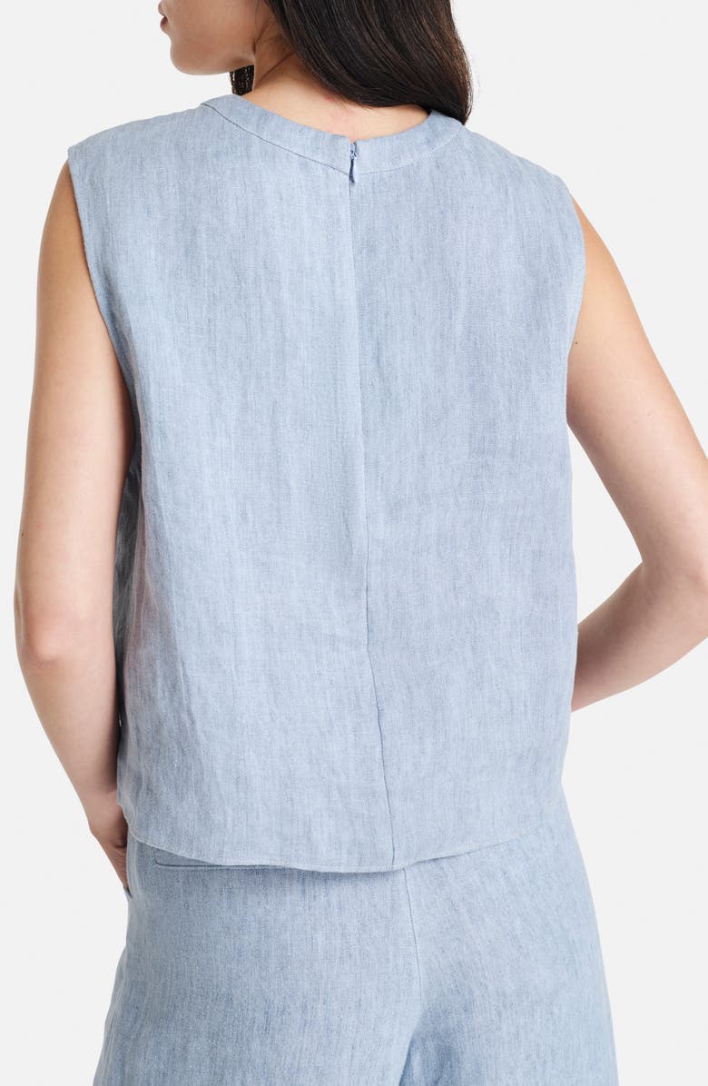 TWP Crop Denim Tank, Alternate, color, Light Indigo