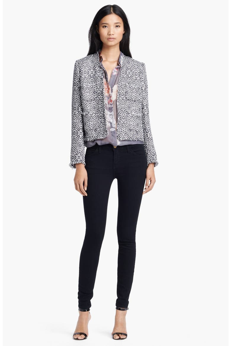 Floral Print Silk Blouse, Alternate, color, PEONY FLORAL