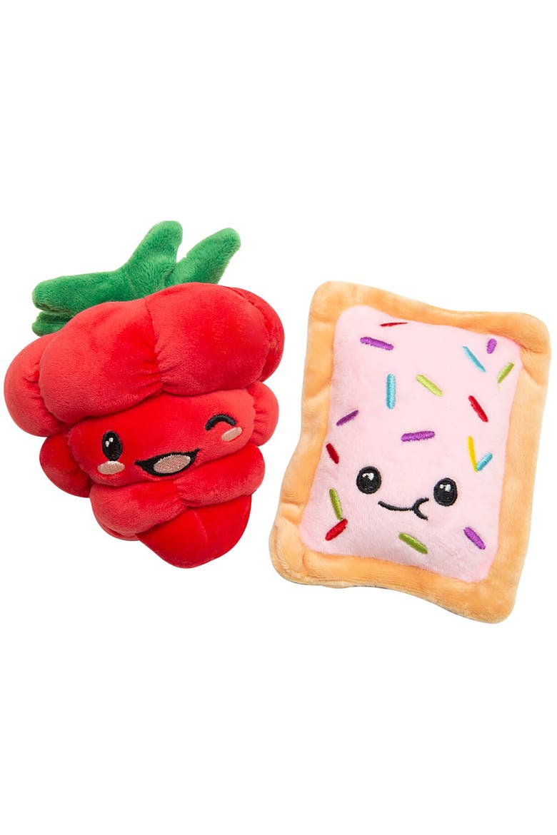 2 Pack Plush Dog Toys, Main, color, Multicolored