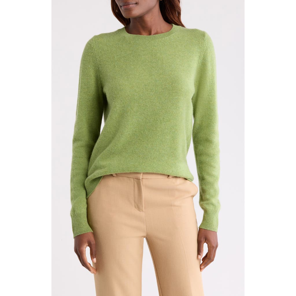 Nordstrom Crewneck Cashmere Sweater In Green