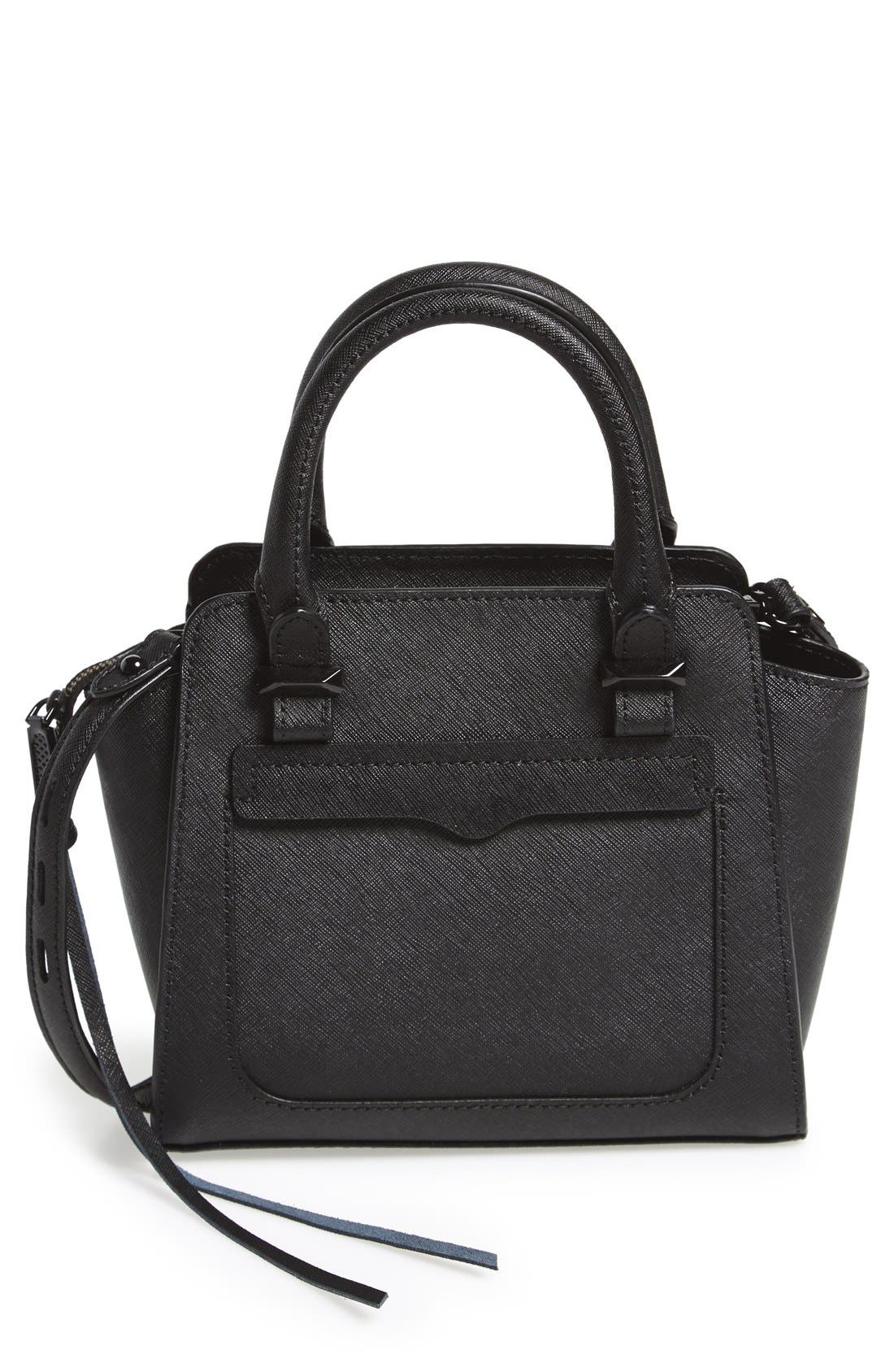 Rebecca Minkoff 'Micro Avery' Leather Tote, Main, color, 