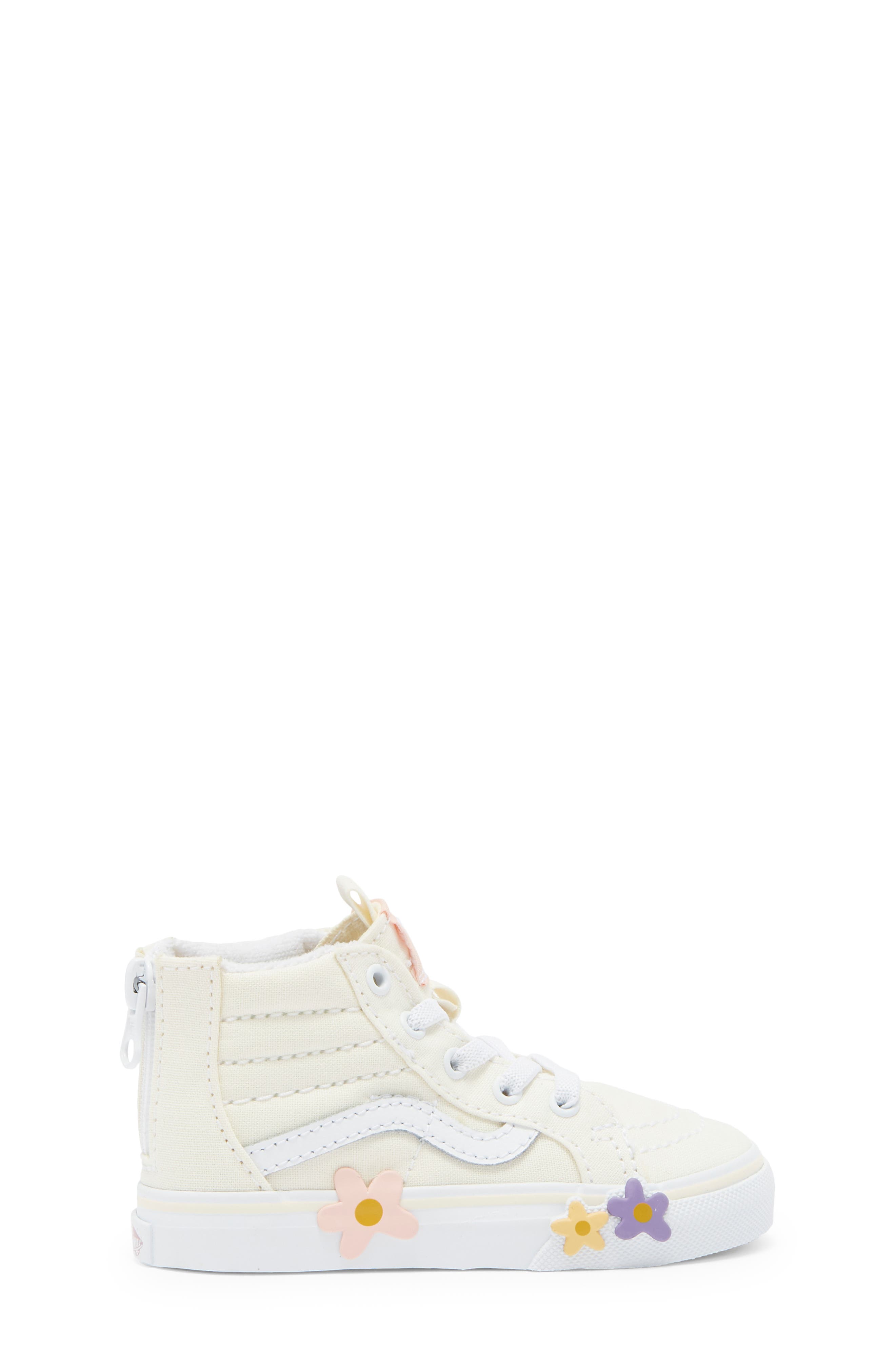 Vans Kids' Sk8-Hi Zip Sneaker, Alternate, color, Egret