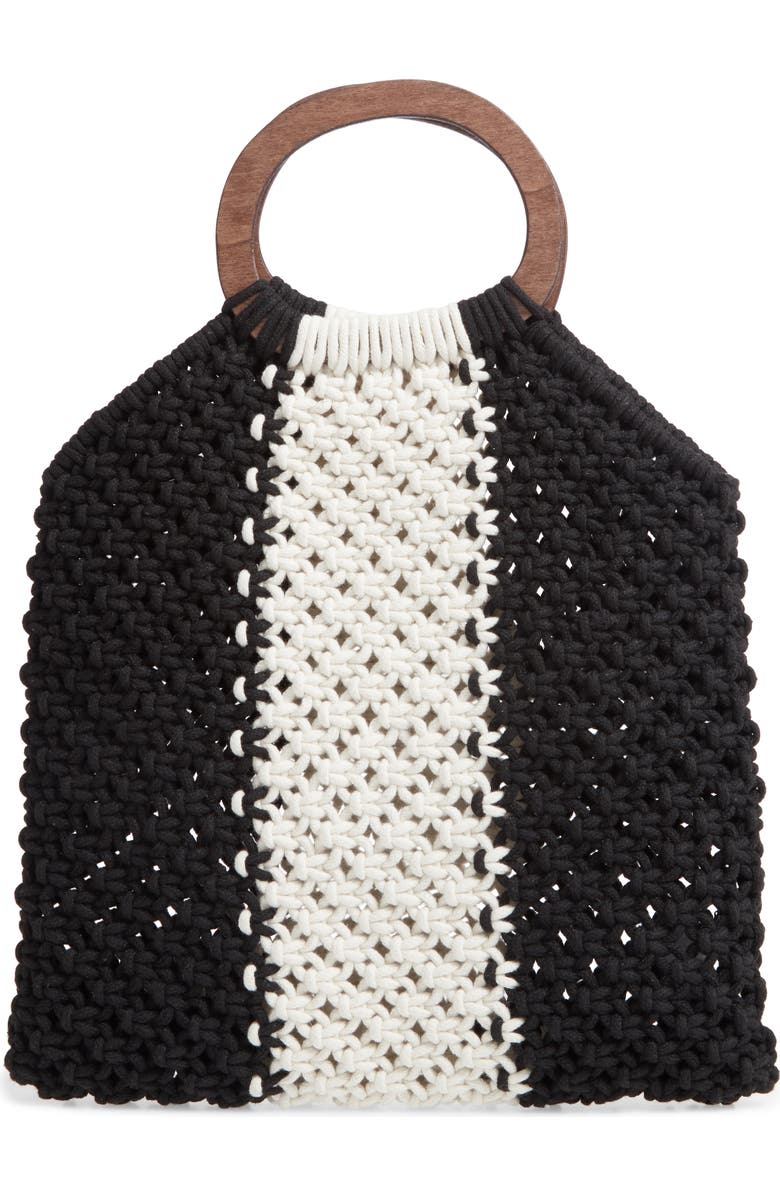 Mali + Lili Riley Stripe Knit Bag, Main, color,