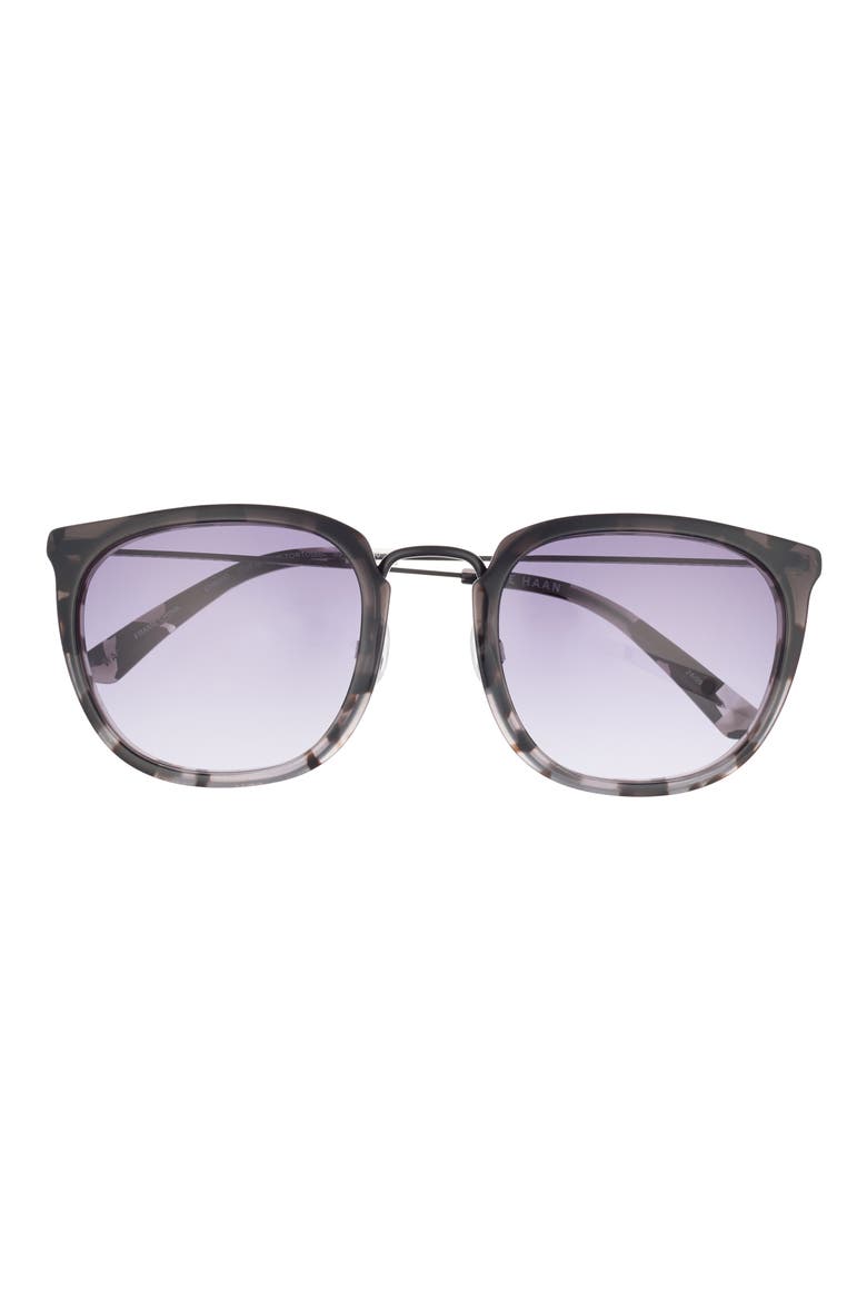 53mm Round Sunglasses, Main, color, SMOKE TORTOISE