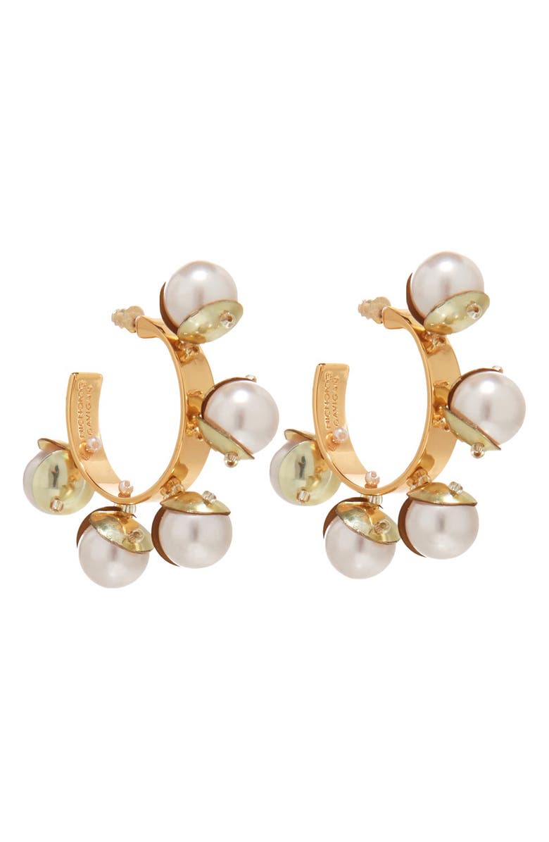 Mignonne Gavigan Mini Delfina Hoop Earrings, Main, color, 