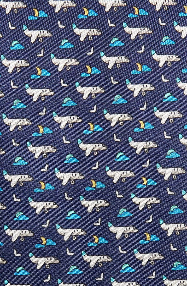 FERRAGAMO Salvatore Ferragamo Airplane Silk Tie, Alternate, color,