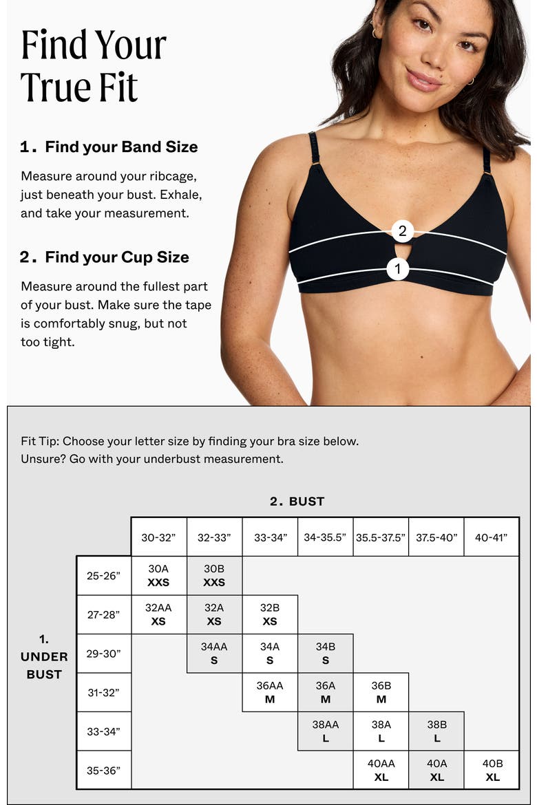 Supima Cotton Wirefree Bra, Alternate, color, Black