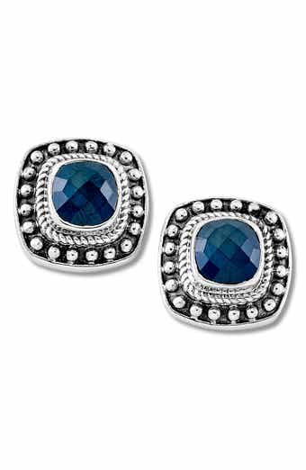 Stone Stud Earrings