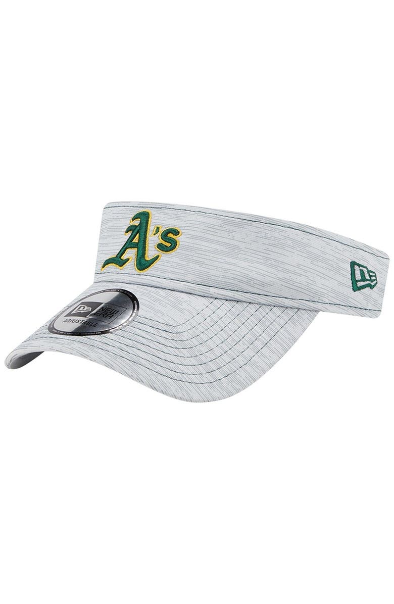 New Era Men's New Era Gray Oakland Athletics Adjustable Visor, Main, color, Gray
