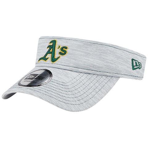 Men's New Era  Gray Oakland Athletics Adjustable Visor