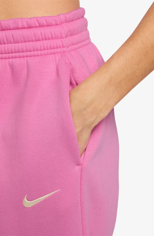 Nike Sportswear Phoenix Fleece High-waisted Oversized Sweatpants In Pink
