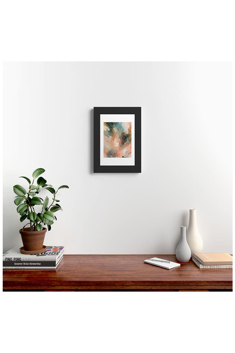 Wave Strokes Framed Wall Art, Alternate, color, BLACK FRAME 13X19