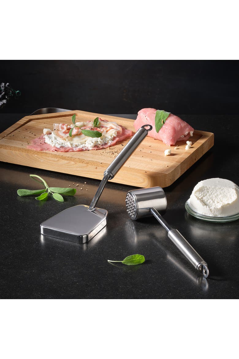 Stainless Steel Heavy Duty Meat Tenderizer, Alternate, color, Silver