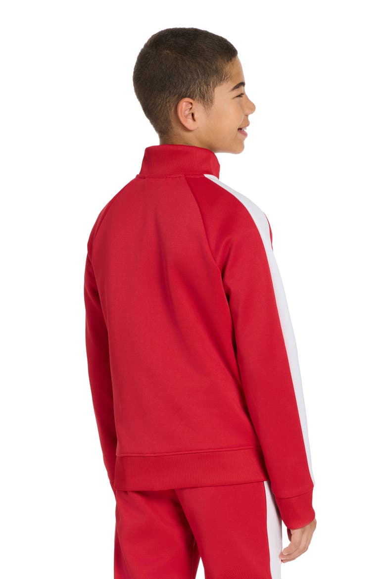 Kids' T7 Foundations Piqué Track Jacket, Alternate, color, MEDIUM RED