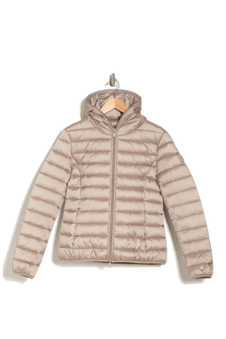 Alexis Water Resistant Hooded Puffer Jacket, Alternate, color, PEARL GREY