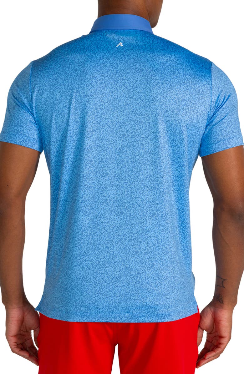 Redvanly Alma Floral Performance Polo, Alternate, color, Iceberg