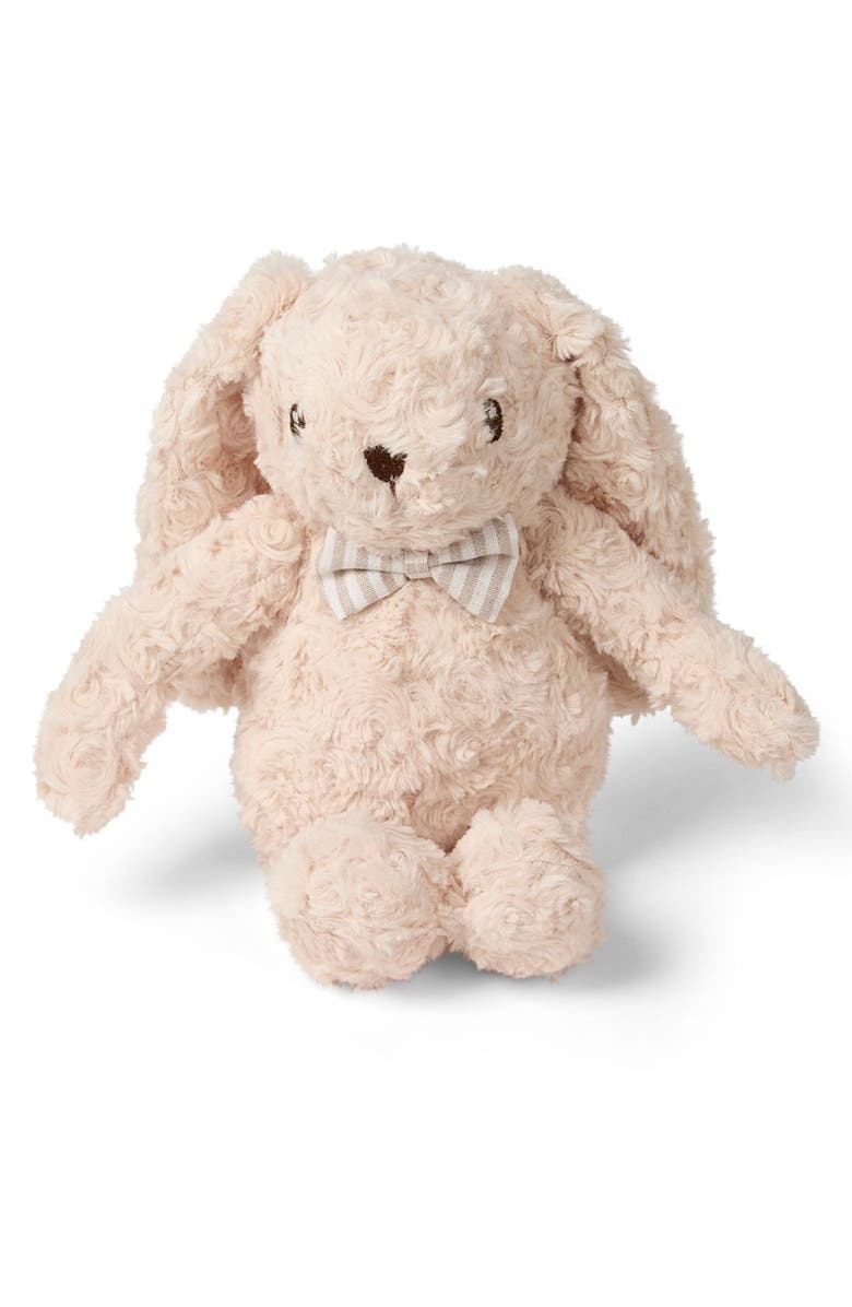 MiniMoi Baby "Milo" Fluffy Faux-Fur Boy Bunny Doll, Alternate, color, Oatmeal