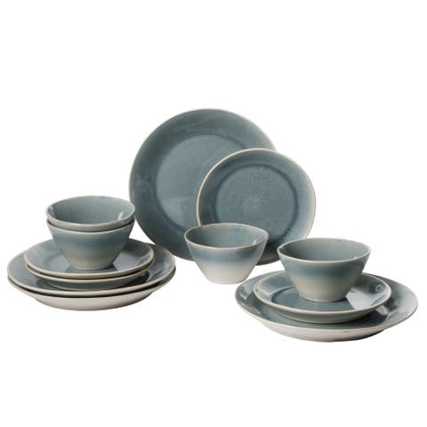 12-Piece Stoneware Dinnerware Set, Service for 4